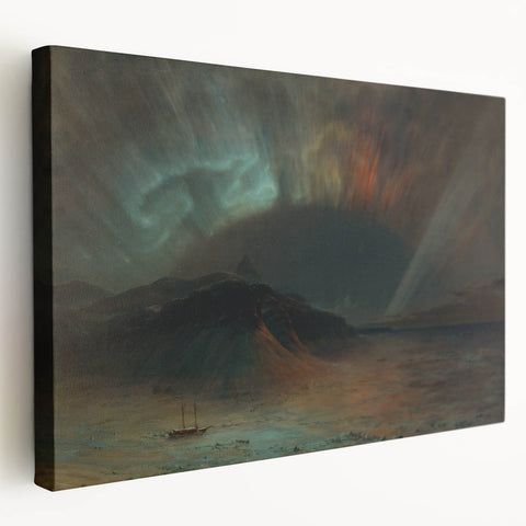 Famous Romantic Era Art: Aurora Borealis by Frederic Edwin Church