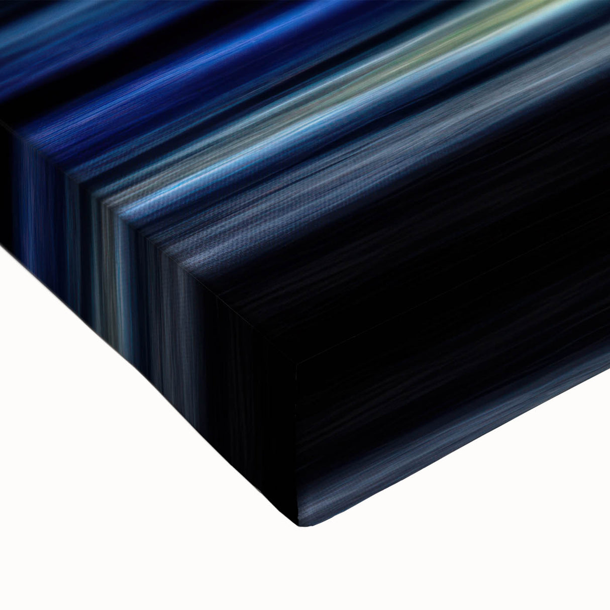 Electric Sunset Wall Art – Abstract Blue and Yellow Motion Print