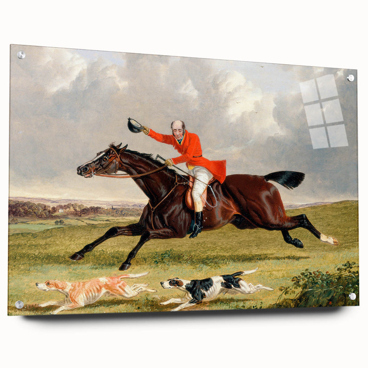 Romanticism Art: "Foxhunting: Encouraging Hounds" by J.F. Herring