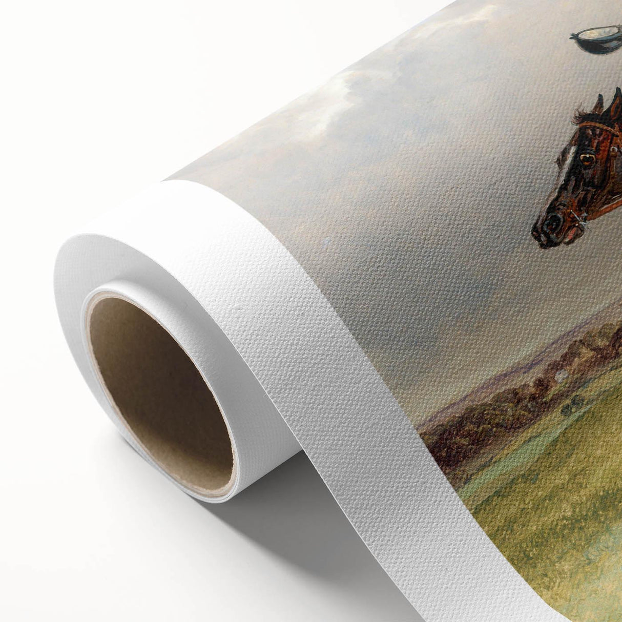 Romanticism Art: "Foxhunting: Encouraging Hounds" by J.F. Herring