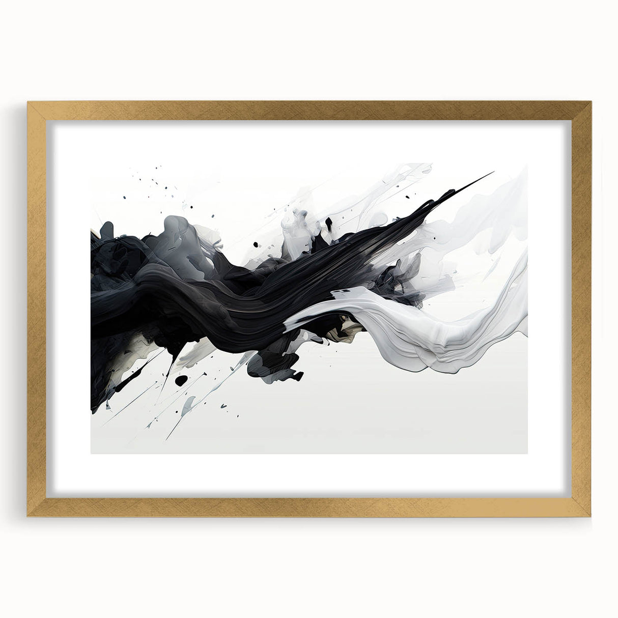 Black and White Abstract Bedroom Wall Art – Framed & Canvas