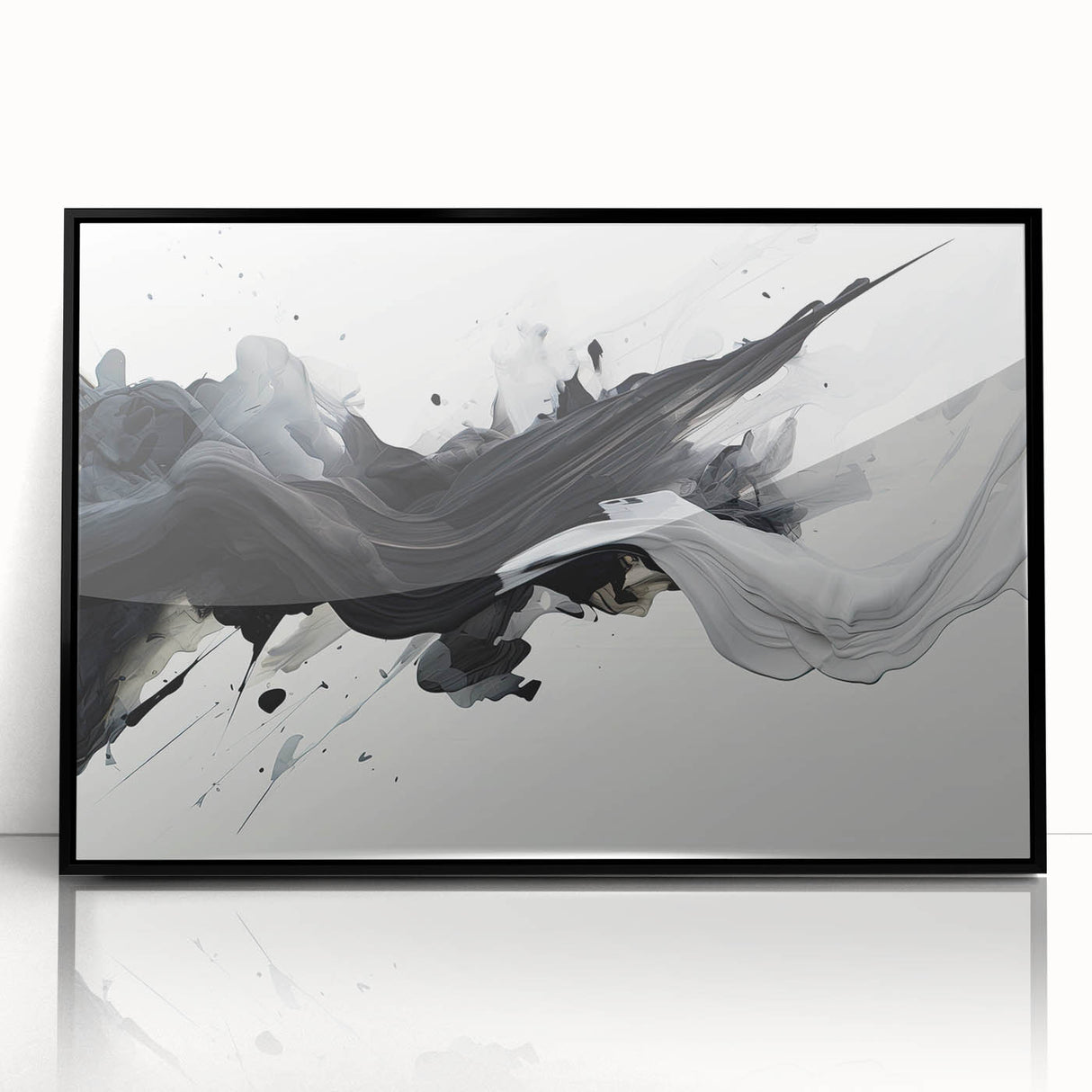 Black and White Abstract Bedroom Wall Art – Framed & Canvas