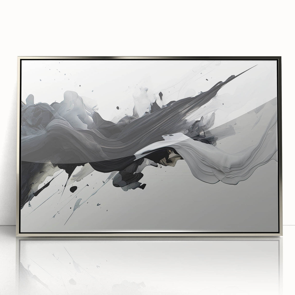 Black and White Abstract Bedroom Wall Art – Framed & Canvas