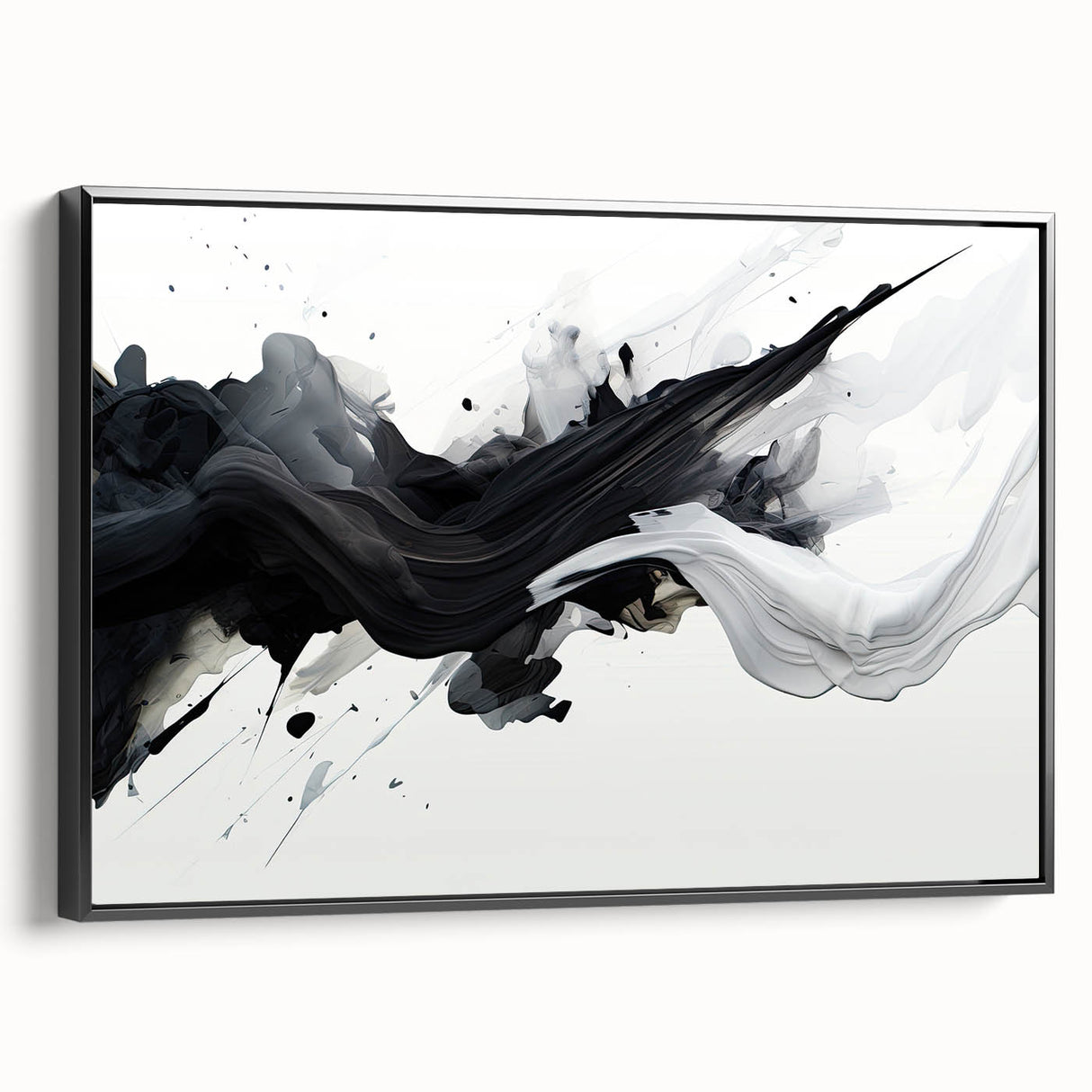 Black and White Abstract Bedroom Wall Art – Framed & Canvas
