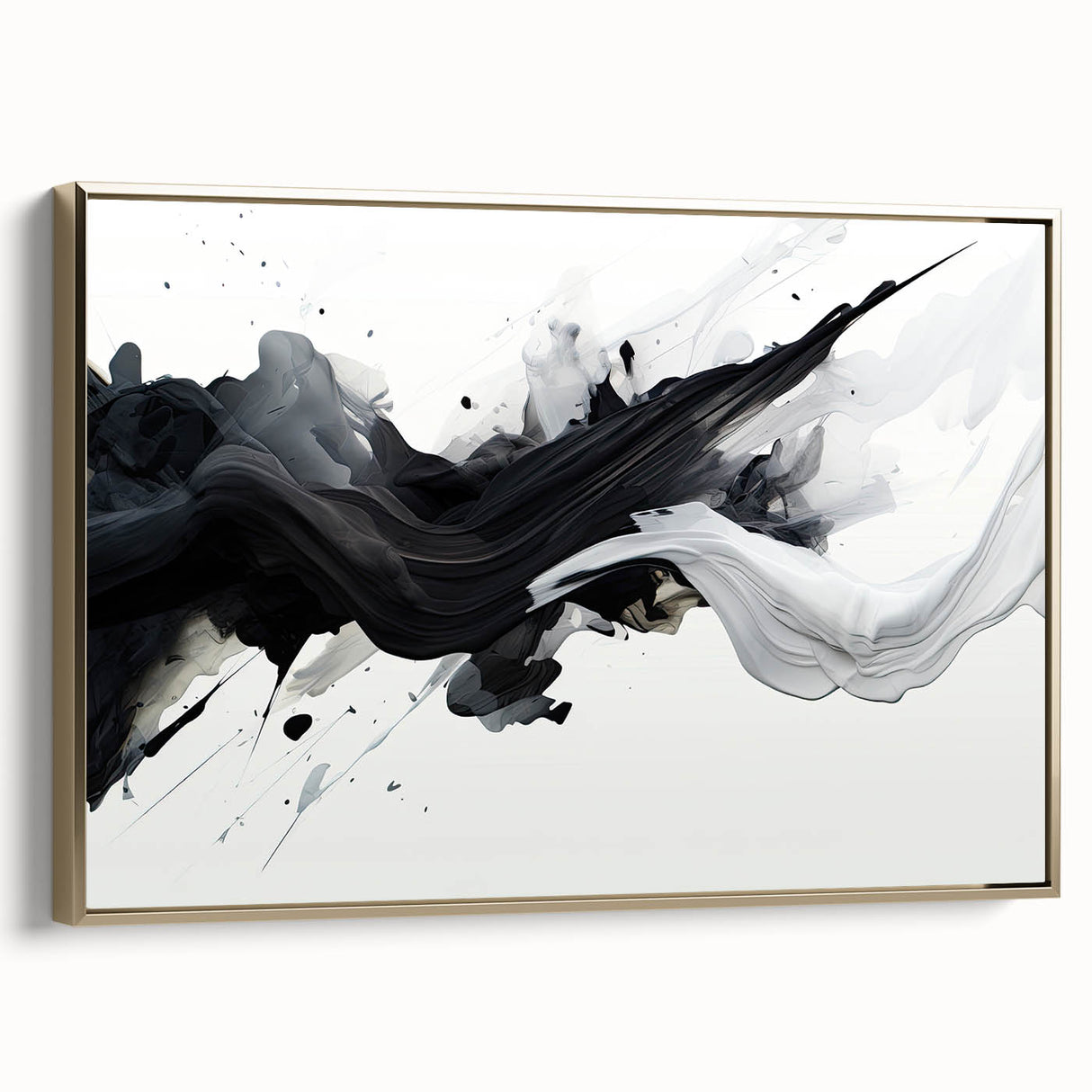 Black and White Abstract Bedroom Wall Art – Framed & Canvas
