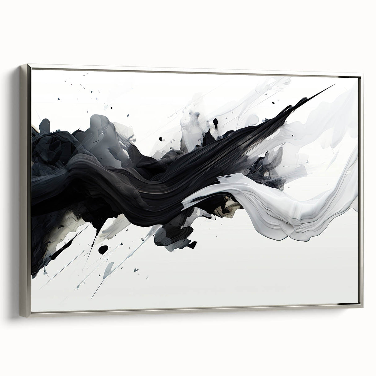Black and White Abstract Bedroom Wall Art – Framed & Canvas