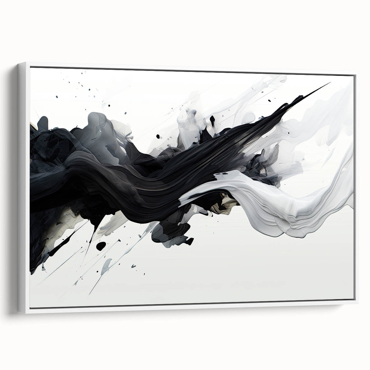 Black and White Abstract Bedroom Wall Art – Framed & Canvas