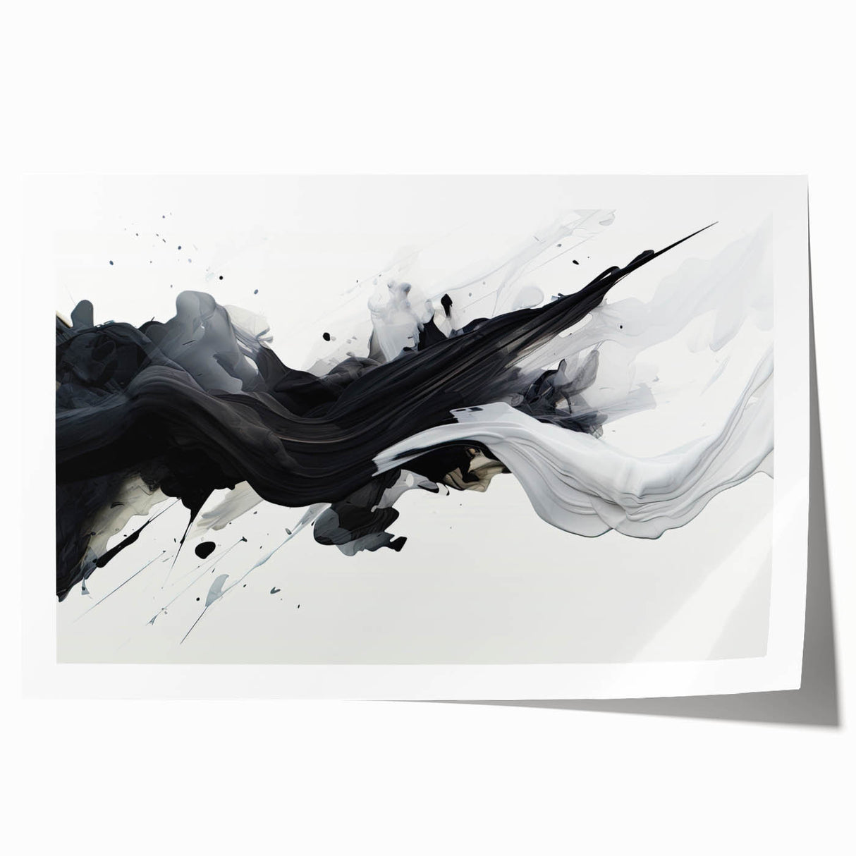 Black and White Abstract Bedroom Wall Art – Framed & Canvas