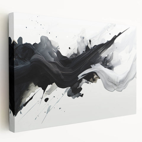 Black and White Abstract Bedroom Wall Art – Framed & Canvas