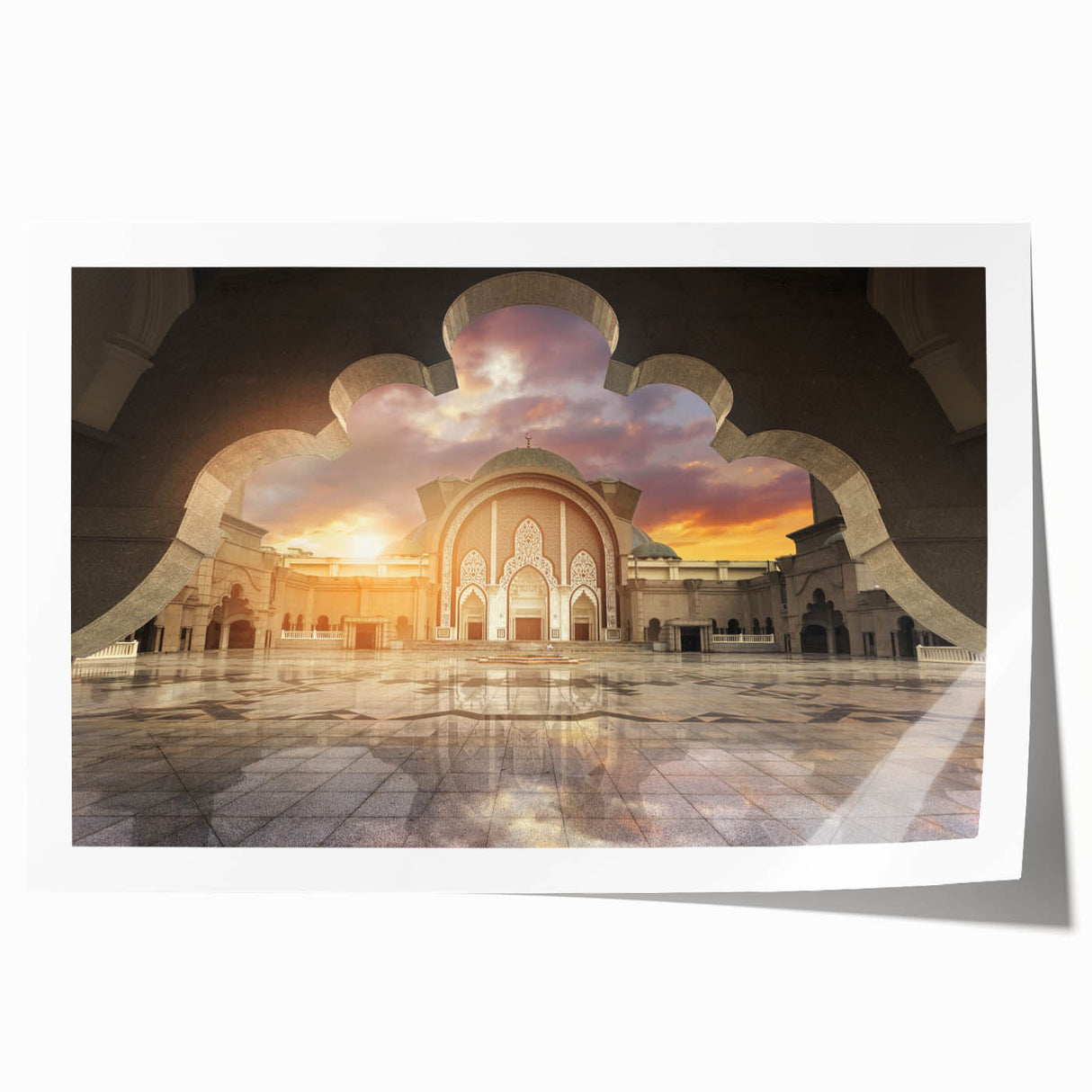 Extra large rolled print of a Malaysian landscape with vibrant green hues, ideal for art wall dining room.