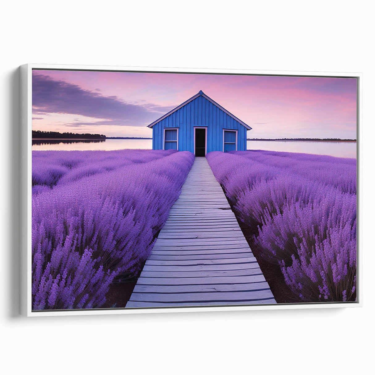 Framed canvas featuring a vintage-style landscape painting of Perth, Australia in muted earth tones.