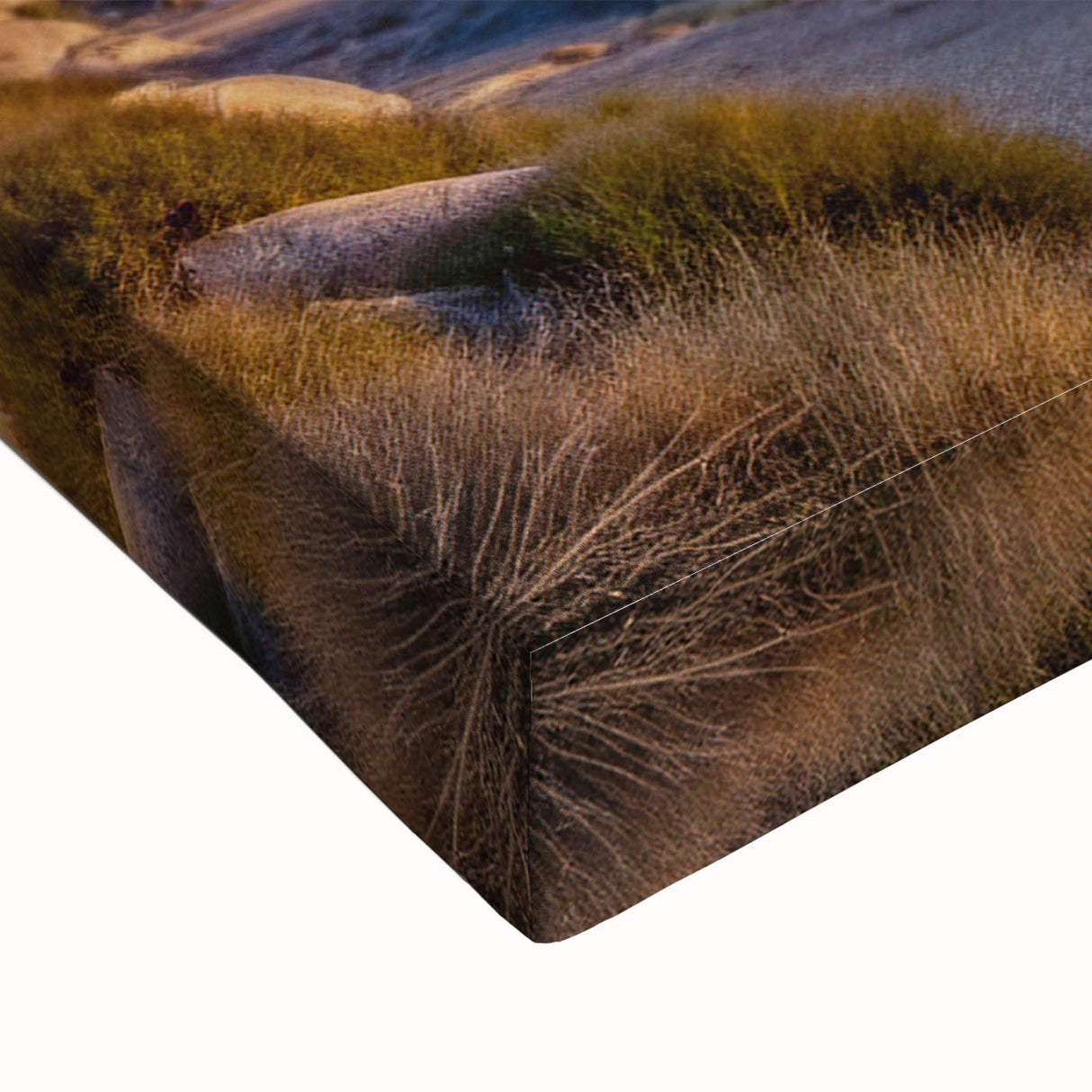 Black and white landscape art painting of Baja California on stretched canvas, ideal for bedroom wall art.