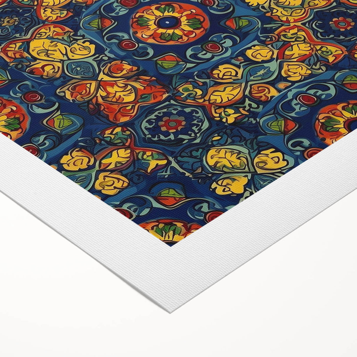 Art deco poster featuring a scenic view of Oaxaca, Mexico in vibrant colors on rolled canvas, suitable for dining room decor.