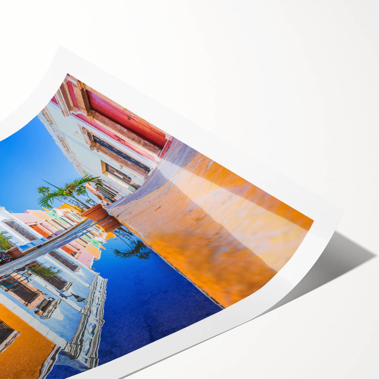 Extra large wall art featuring line art flowers in muted earth tones on a rolled print, ideal for large living room decor.