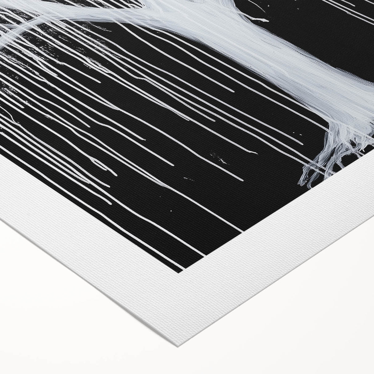 Abstract floral design on rolled canvas showcasing vibrant colors and intricate patterns, elegantly packaged in a protective cardboard tube for easy display and transport. Perfect for modern home decor and art enthusiasts.