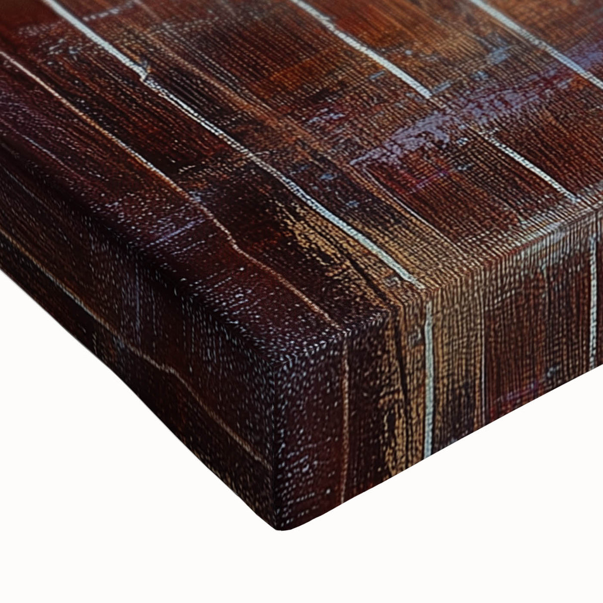 Close-up of a vibrant abstract floral canvas print showcasing bold colors and intricate details, perfect for modern home decor and artistic expression.