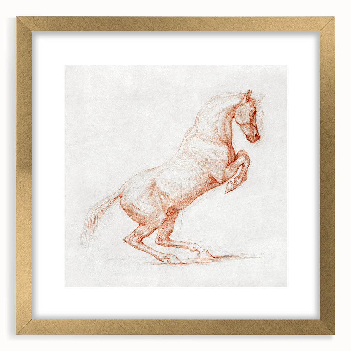 Romanticism Art: "Prancing Horse Sketch" by George Stubbs