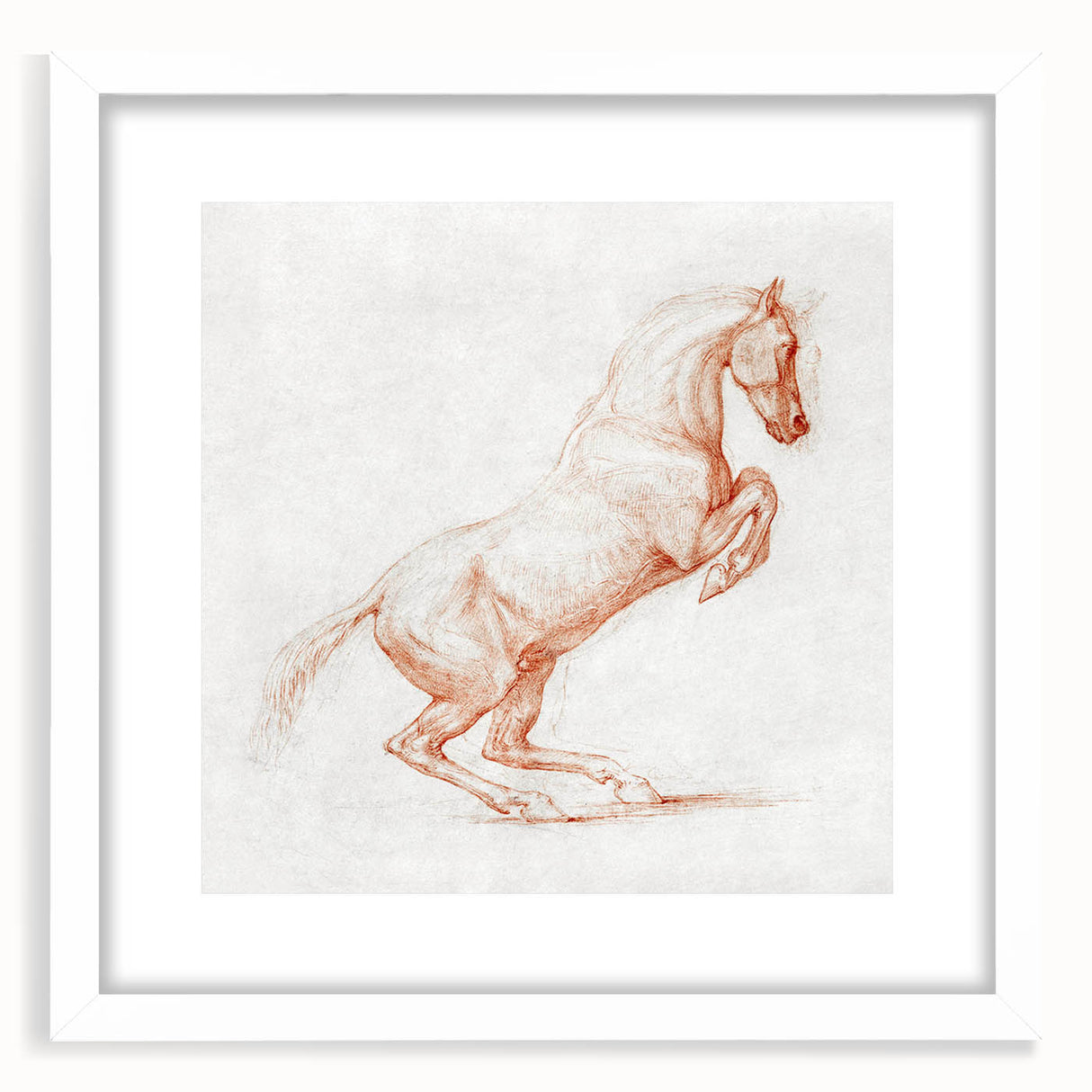 Romanticism Art: "Prancing Horse Sketch" by George Stubbs