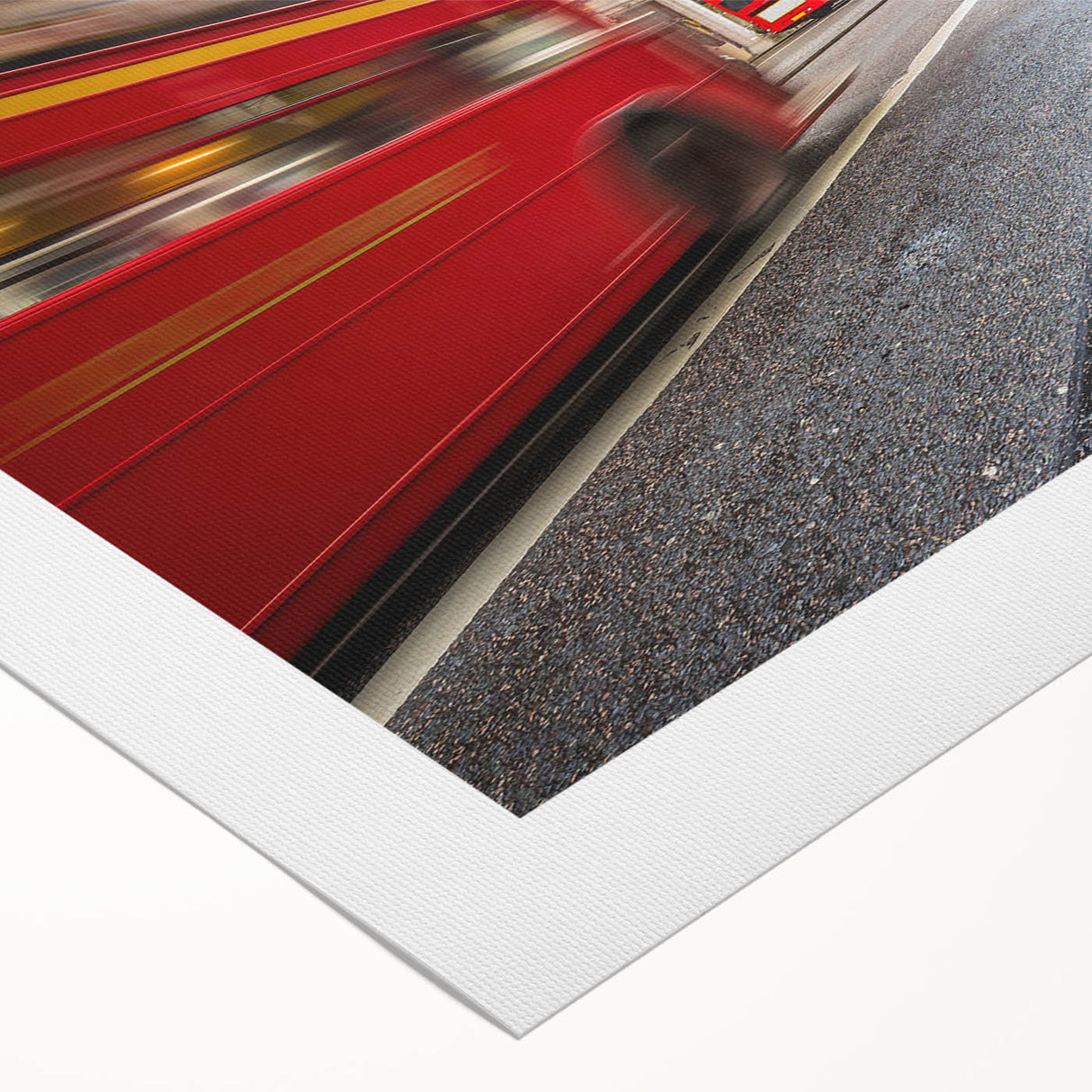 Art Deco poster of London scenery in muted earth tones on rolled canvas, ideal for dining room decor.