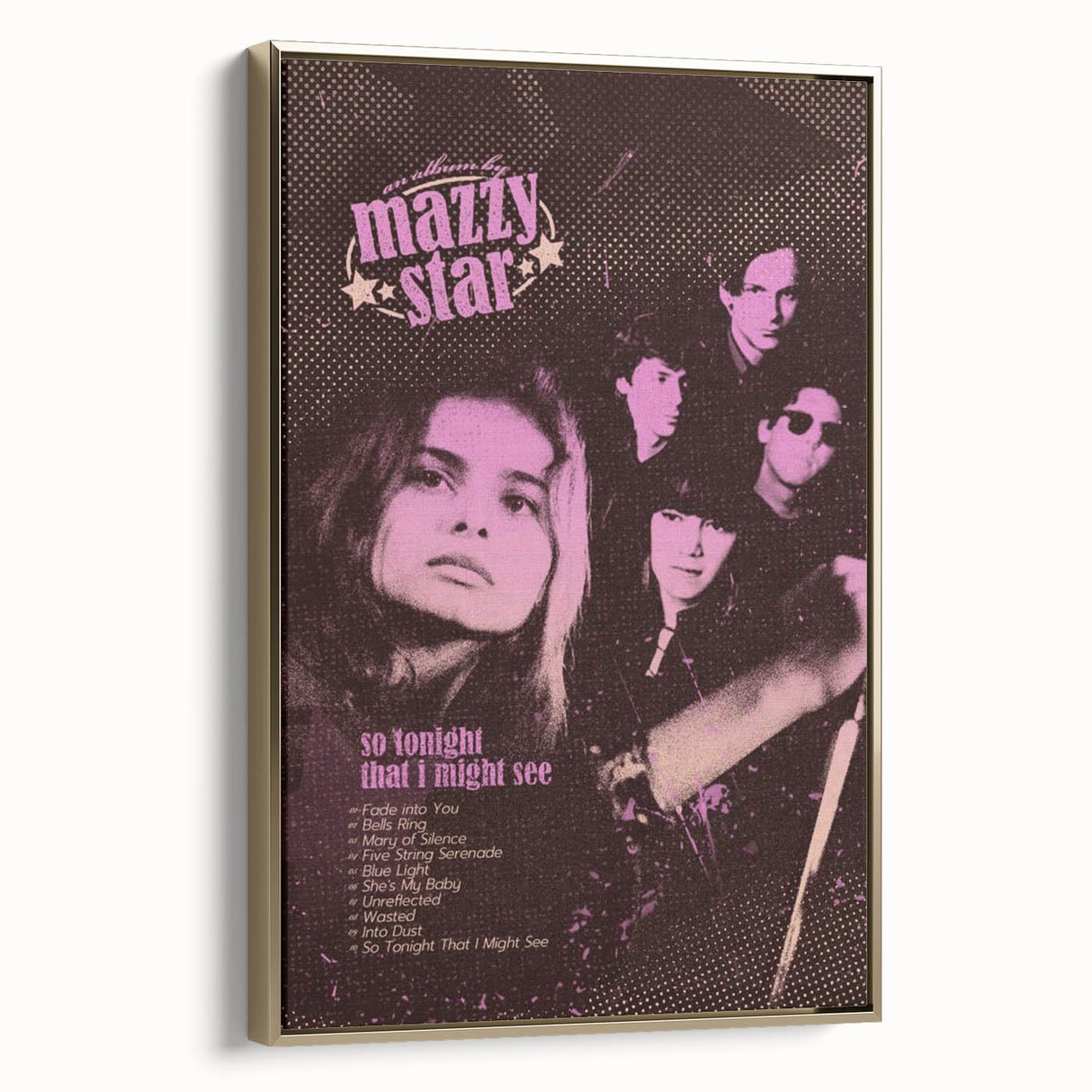 Mazzy Star So Tonight That I Might See Poster - Retro Music Art