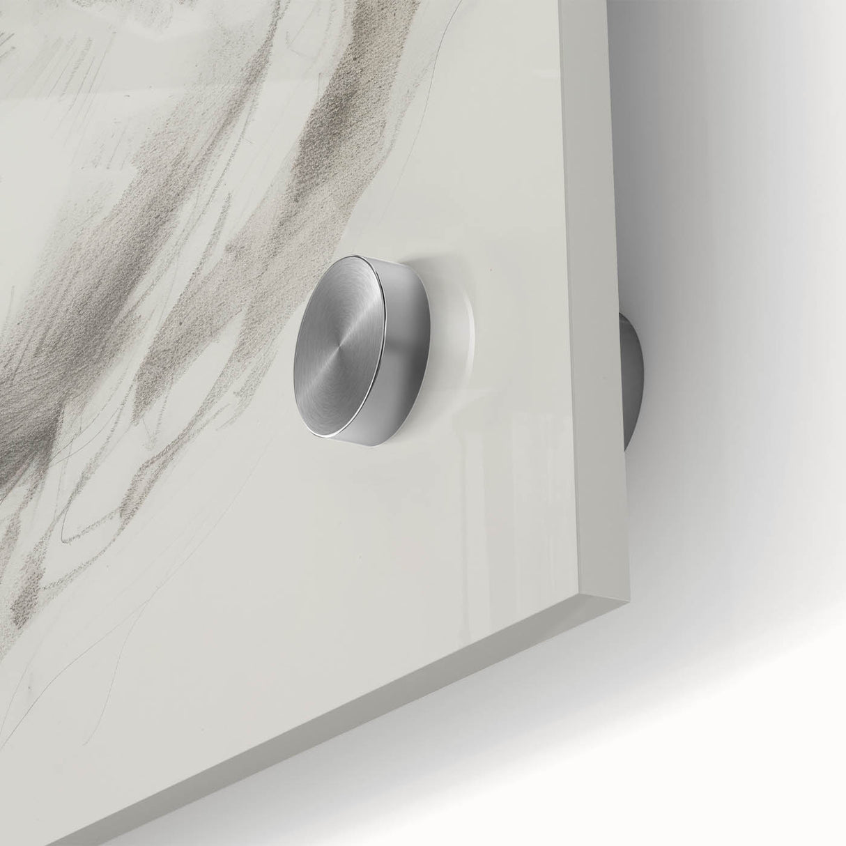 Abstract figurative acrylic artwork with vibrant colors and dynamic shapes, showcasing a close-up view of intricate details on glass, ideal for contemporary decor.