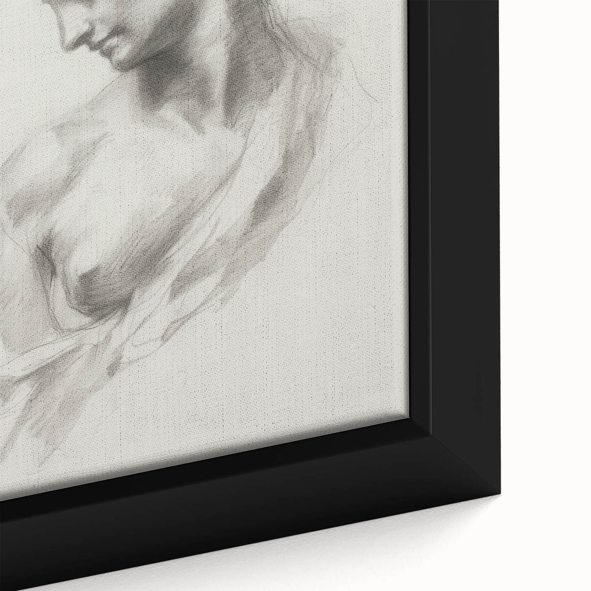 Abstract figurative framed canvas artwork showcasing vibrant colors and intricate patterns, ideal for modern home decor and artistic expression.