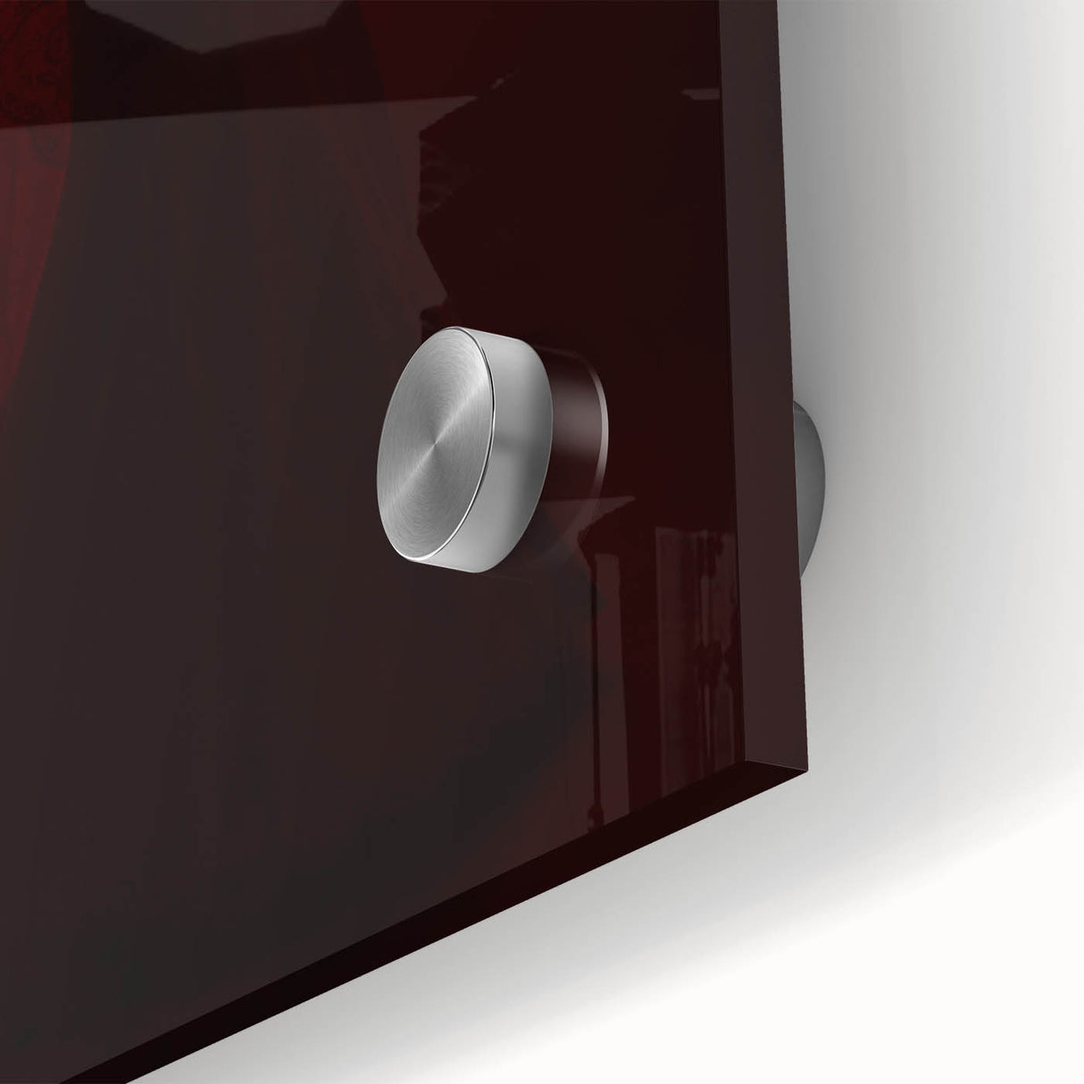 Crimson Glow – Emotive Silhouette Wall Art with Red Elegance