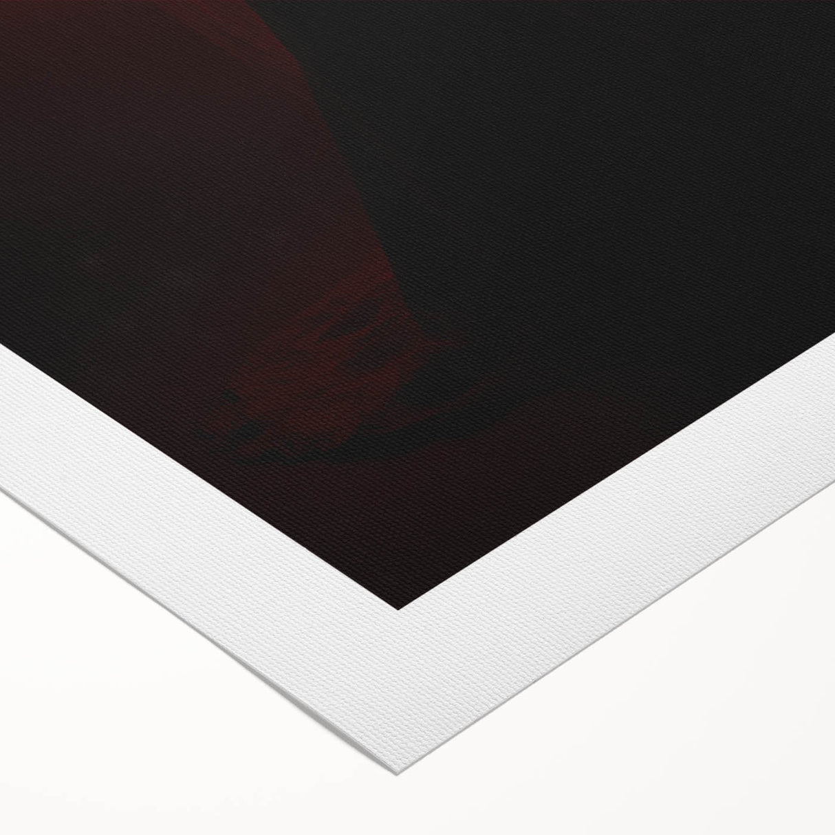 Crimson Glow – Emotive Silhouette Wall Art with Red Elegance