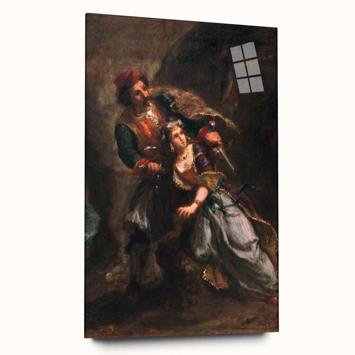 Historical Romanticism Canvas: Selim and Zuleika - Classic Romantic Art