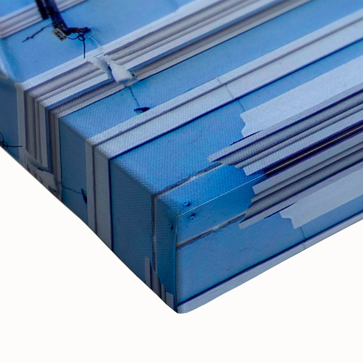 Large art of a Yucatan landscape in black and white on stretched canvas, ideal for bedroom wall decor.