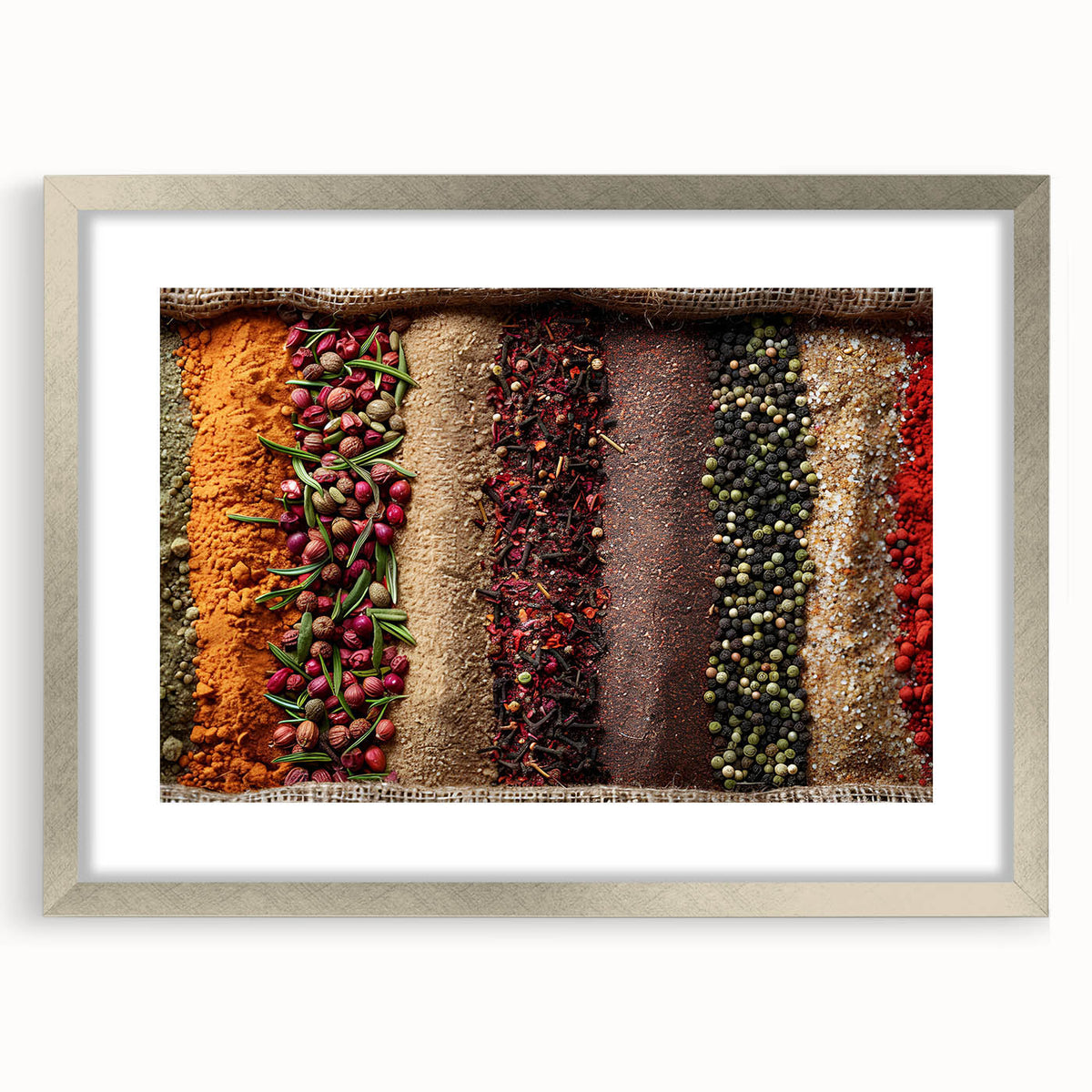 Textured abstract art print of Dubai skyline in muted silver and gray tones on a framed mat, suitable for bedroom decor.
