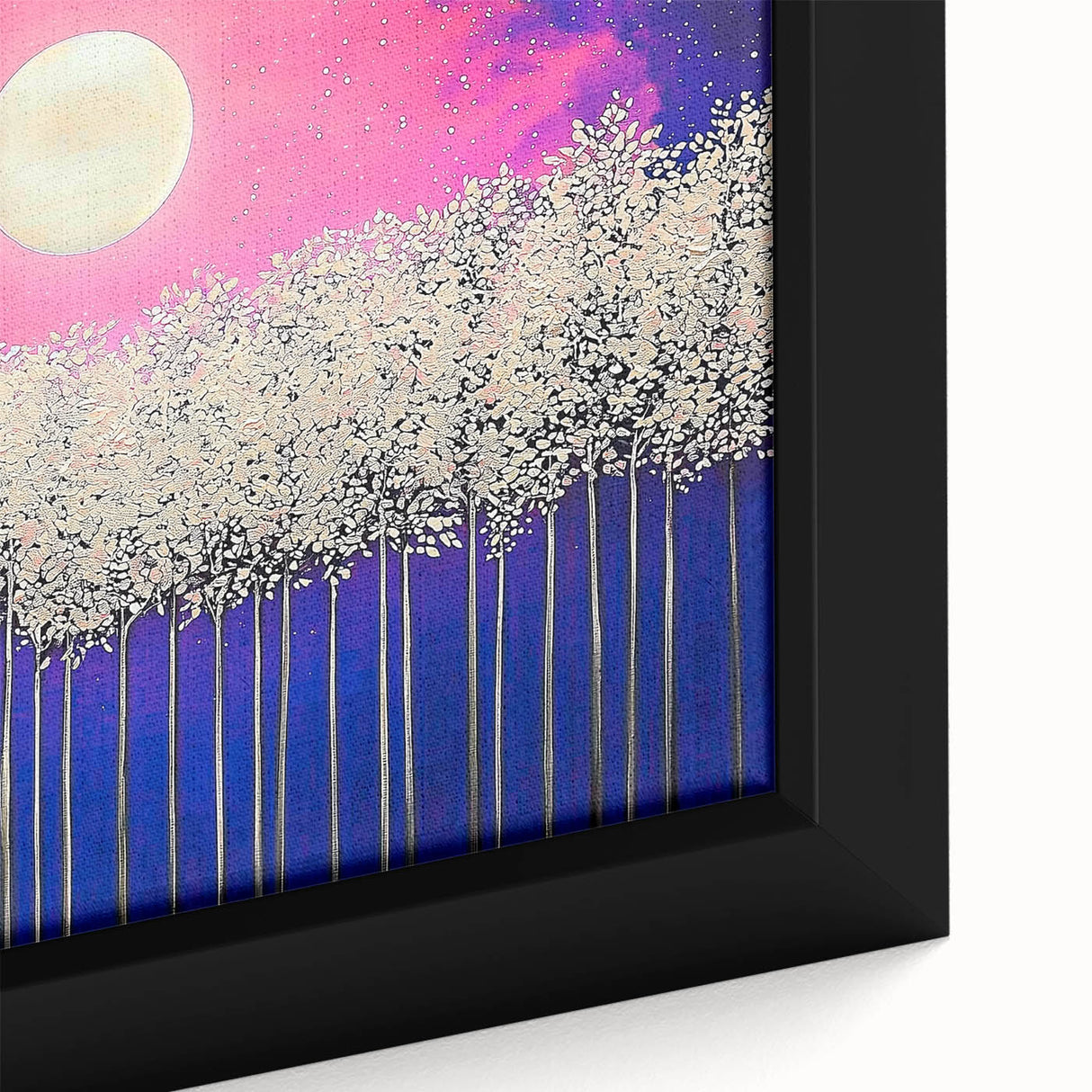 Abstract landscape framed canvas art showcasing vibrant colors and intricate textures, perfect for modern home decor. Ideal for adding a touch of elegance to any living space.