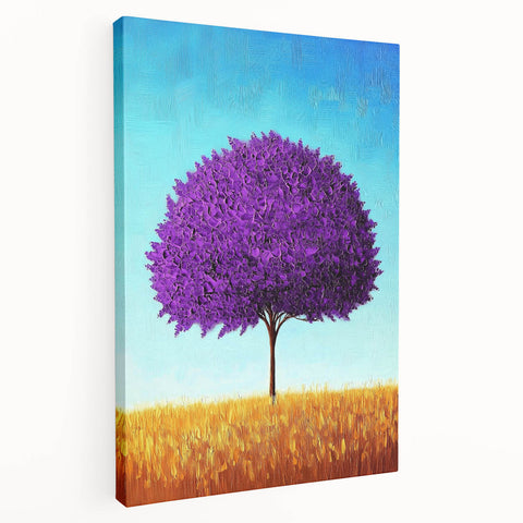 Abstract landscape stretched canvas showcasing vibrant colors and fluid shapes, emphasizing a modern artistic design. Perfect for contemporary home decor and wall art.