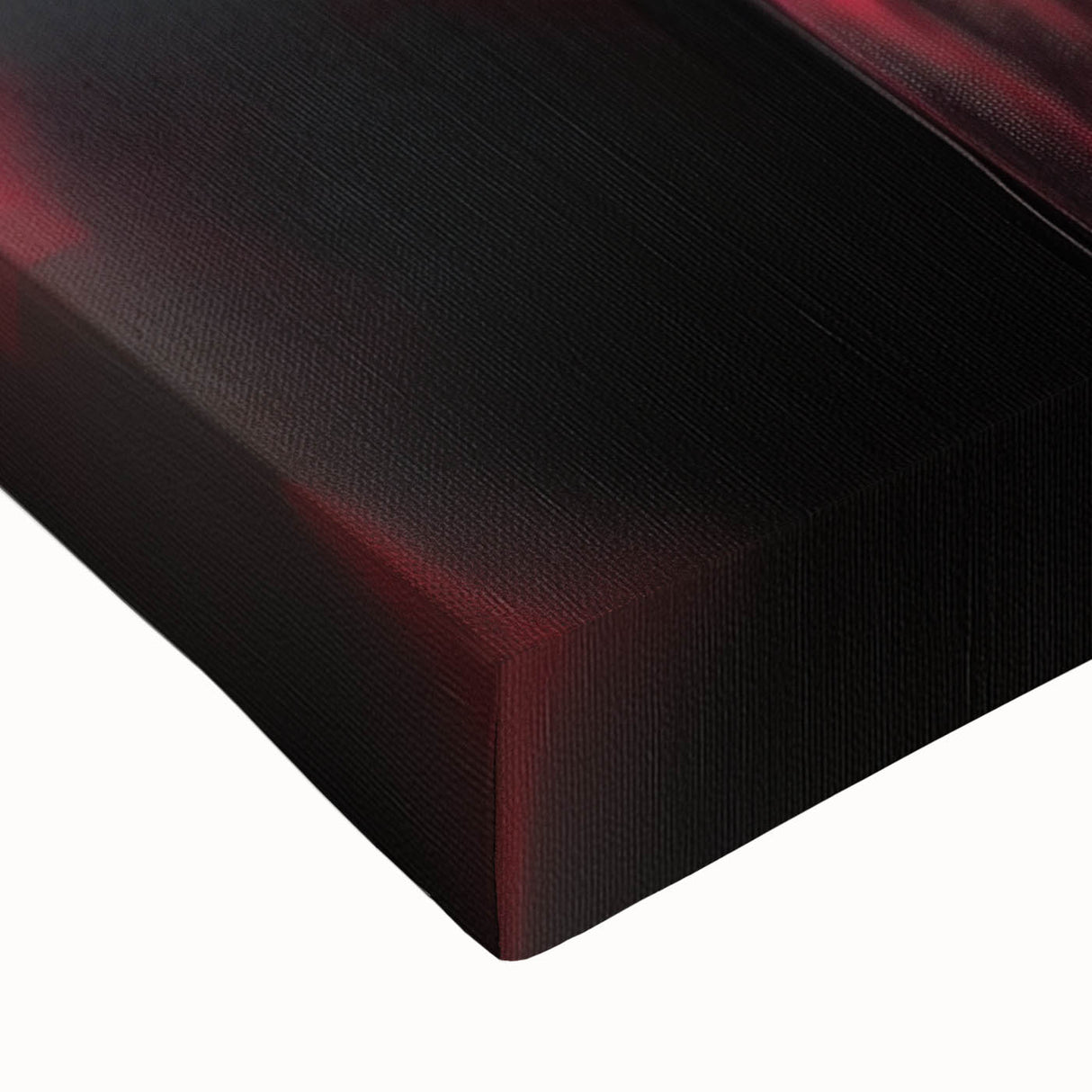 Large Modern Abstract Wall Art – Bold Red & Black Canvas Print