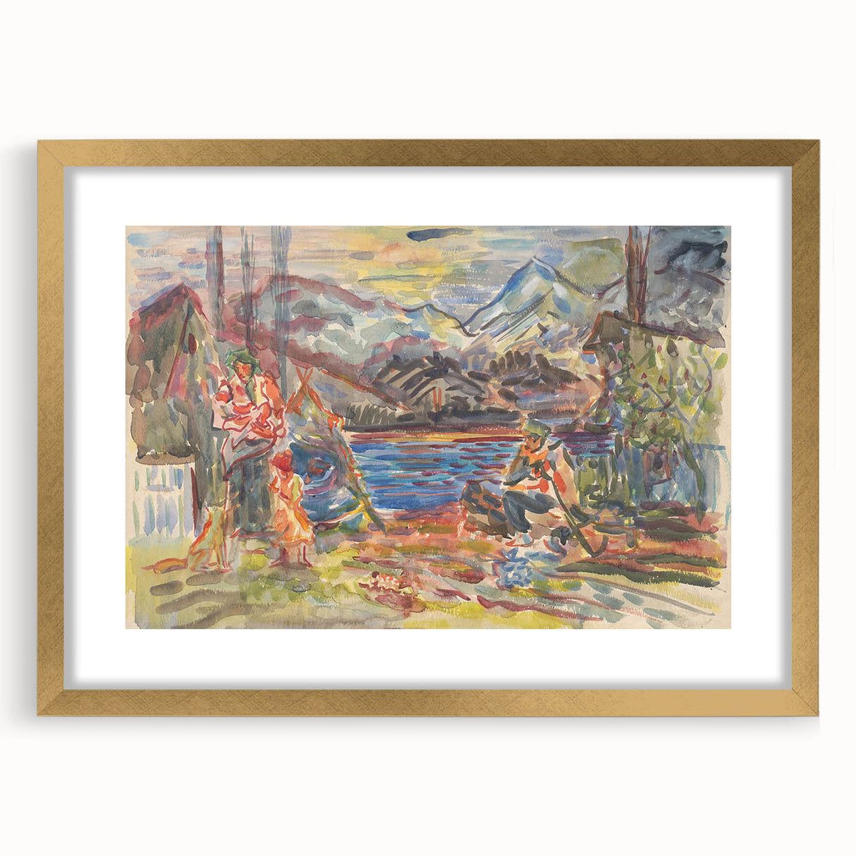 Expressionist Art - Slovak Family by Arnold Peter Weisz-Kubínčan