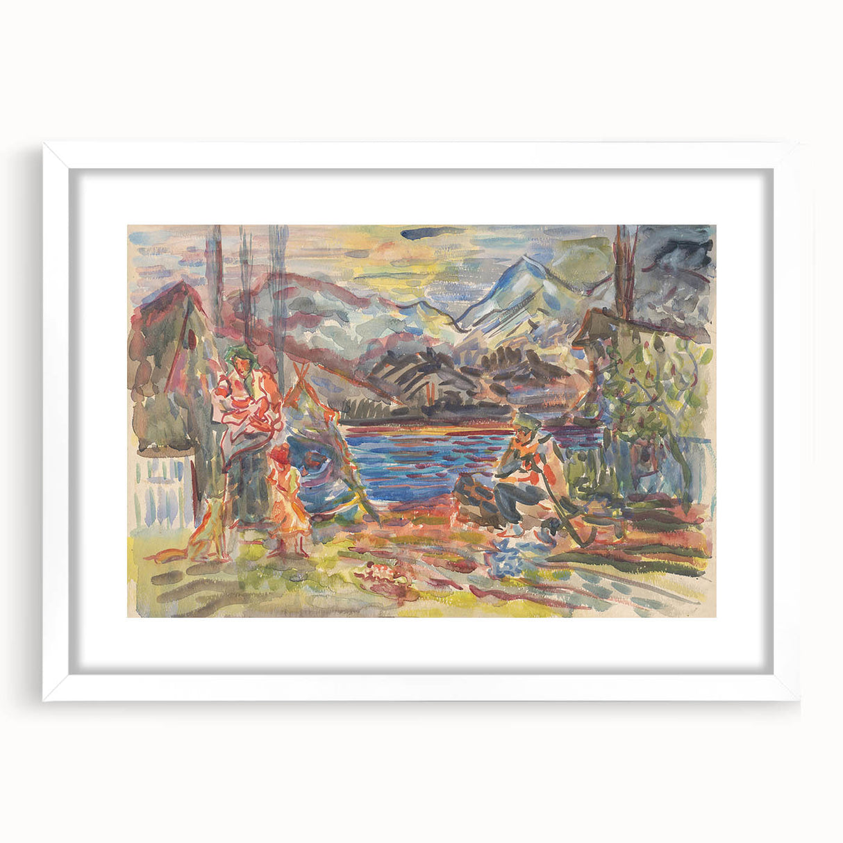 Expressionist Art - Slovak Family by Arnold Peter Weisz-Kubínčan