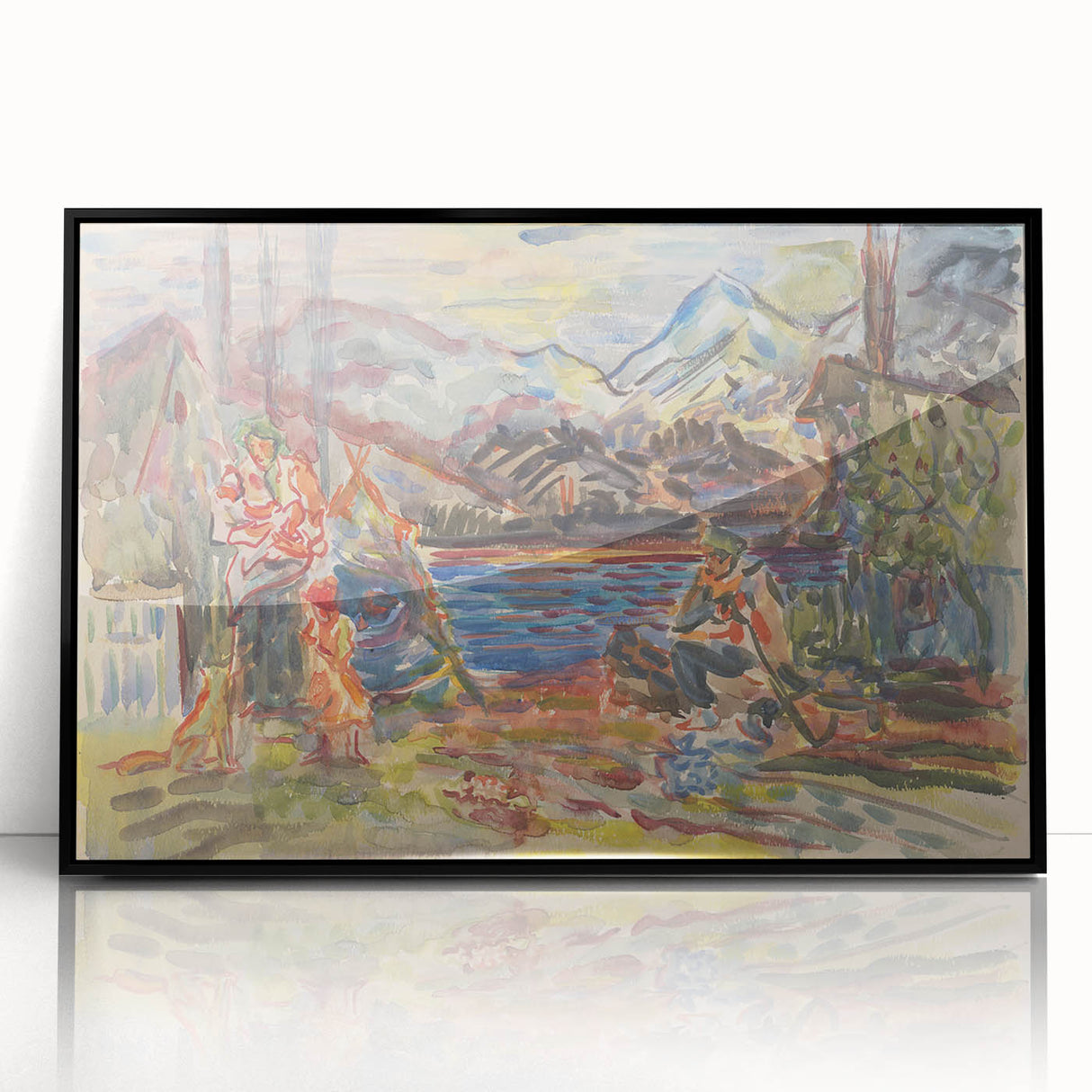 Expressionist Art - Slovak Family by Arnold Peter Weisz-Kubínčan