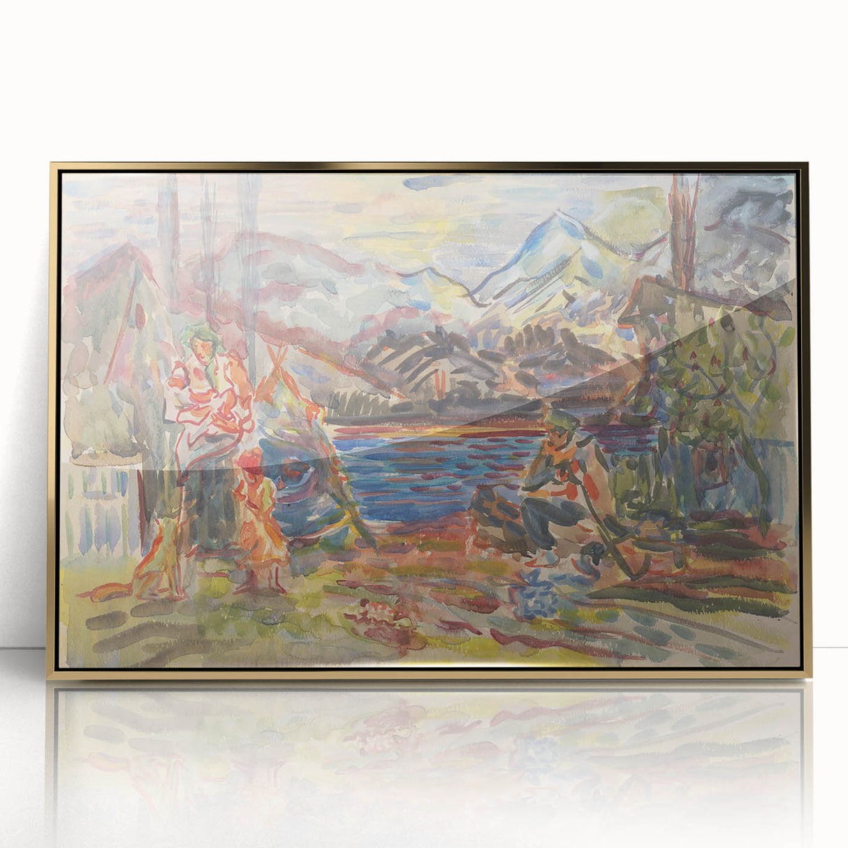 Expressionist Art - Slovak Family by Arnold Peter Weisz-Kubínčan