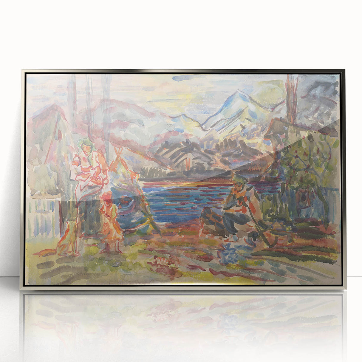 Expressionist Art - Slovak Family by Arnold Peter Weisz-Kubínčan