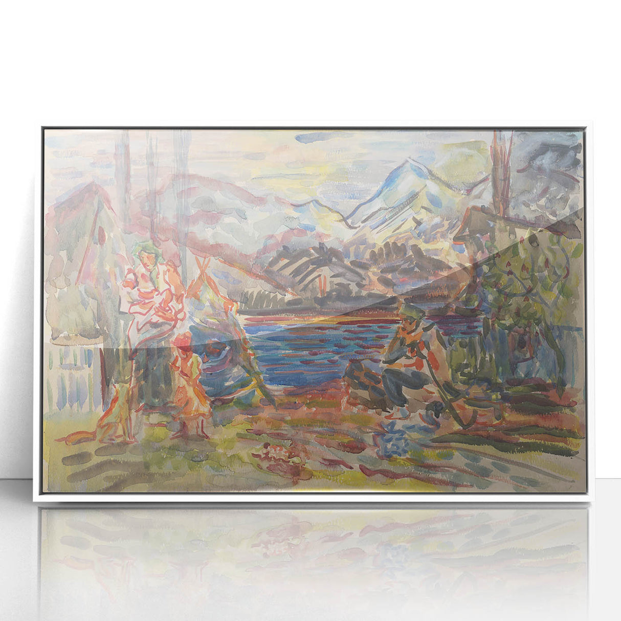 Expressionist Art - Slovak Family by Arnold Peter Weisz-Kubínčan