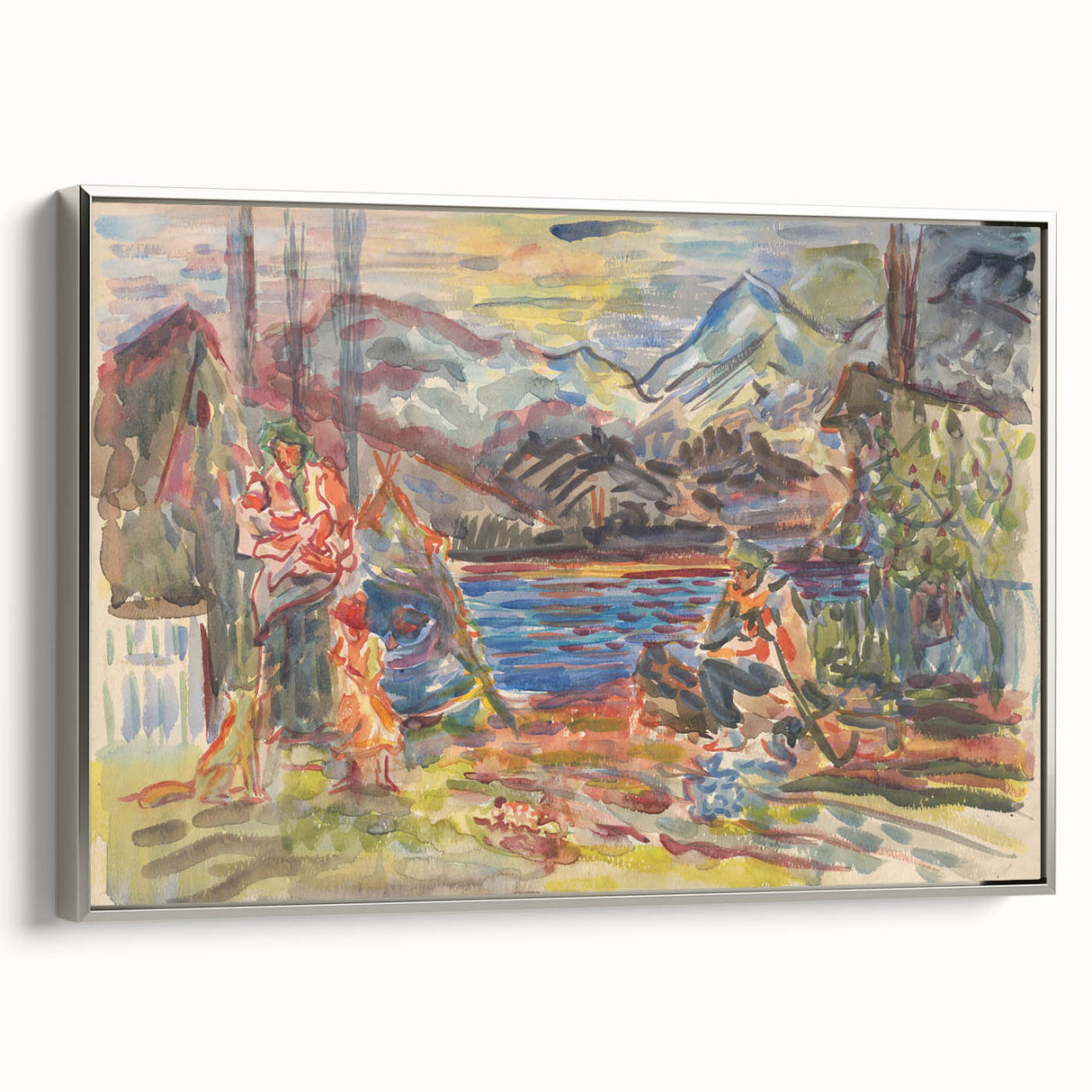 Expressionist Art - Slovak Family by Arnold Peter Weisz-Kubínčan