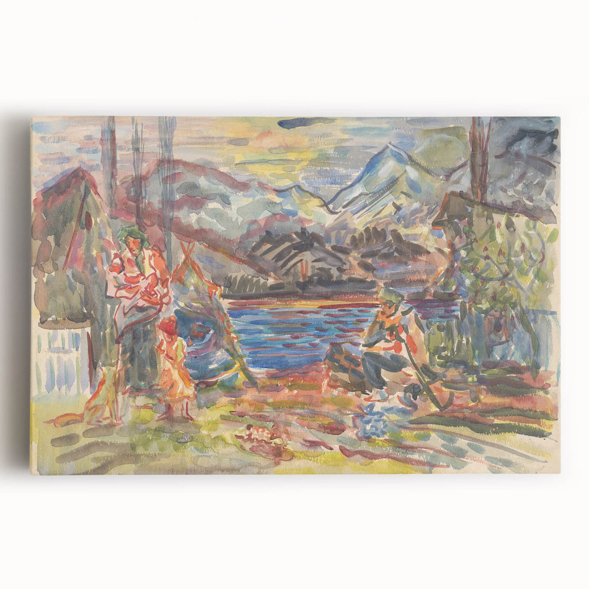 Expressionist Art - Slovak Family by Arnold Peter Weisz-Kubínčan