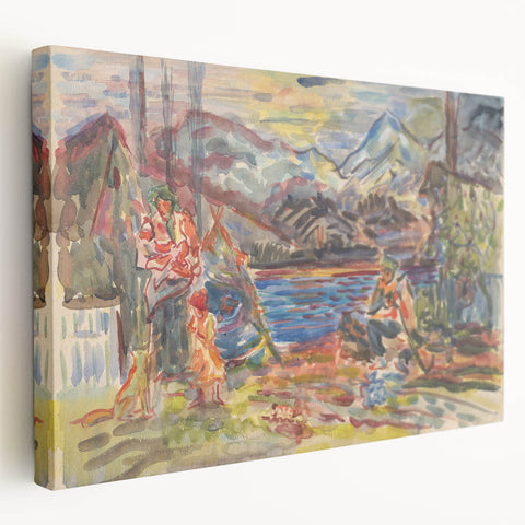 Expressionist Art - Slovak Family by Arnold Peter Weisz-Kubínčan