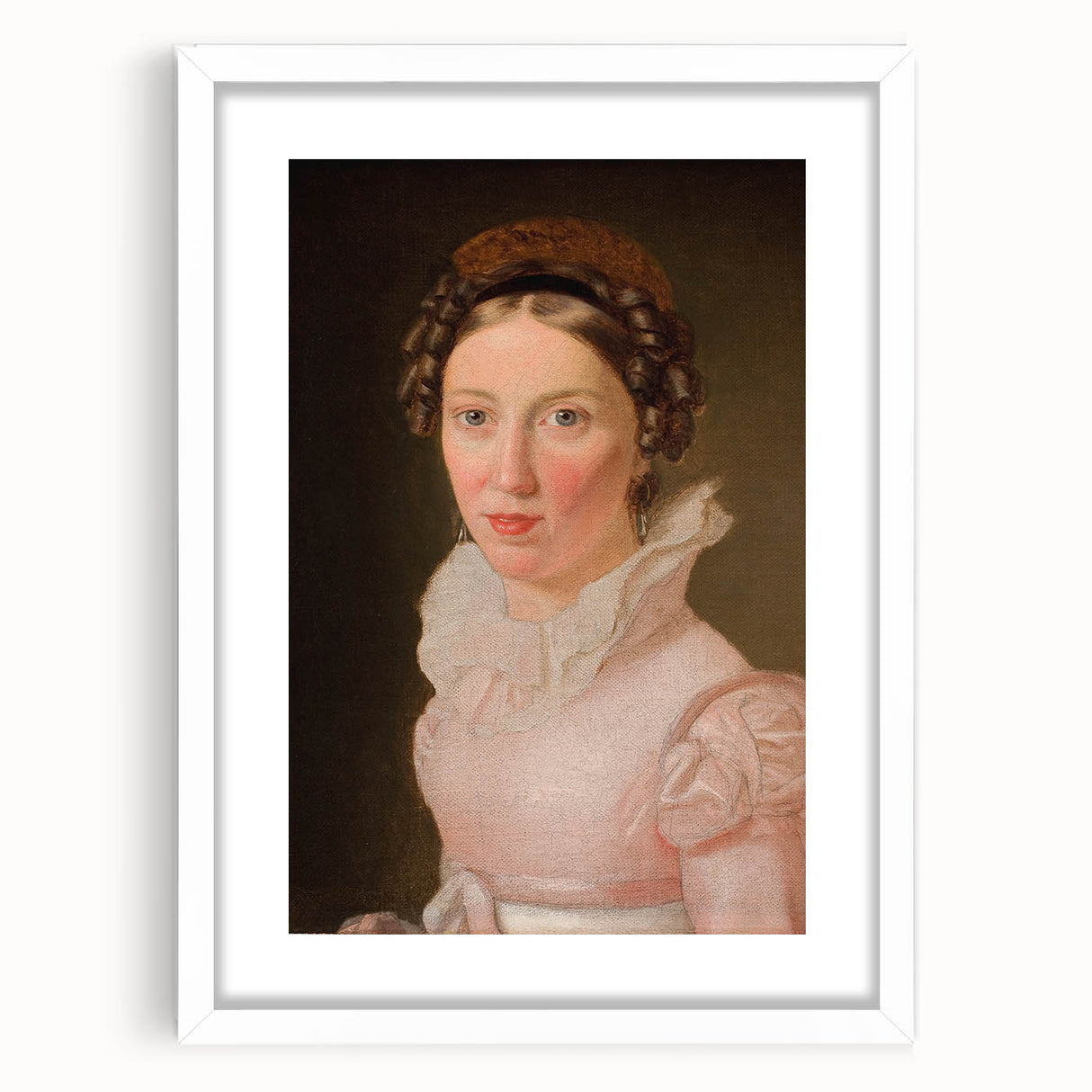 Romantic Art Prints: Suzanne Juel Portrait - Classic Romanticism Canvas