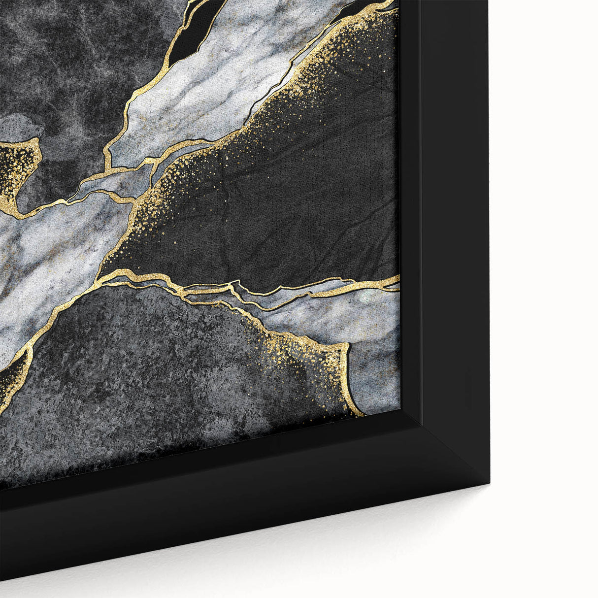 Luxury Black and Gold Marble Bedroom Wall Art – Framed & Canvas