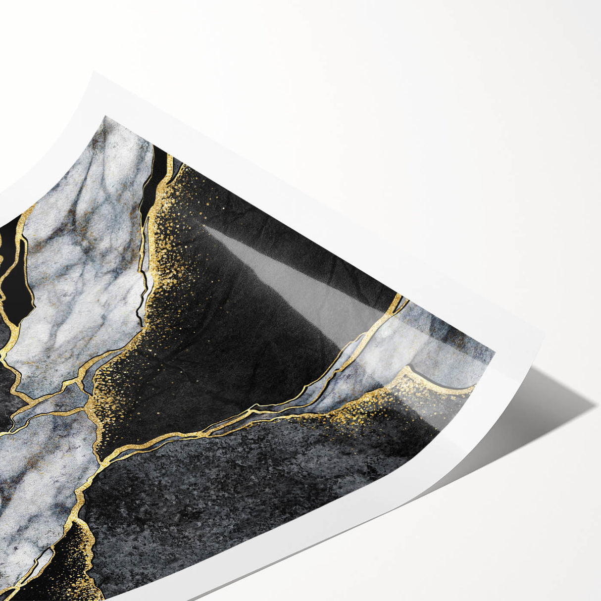 Luxury Black and Gold Marble Bedroom Wall Art – Framed & Canvas