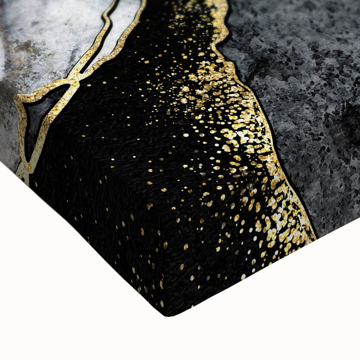 Luxury Black and Gold Marble Bedroom Wall Art – Framed & Canvas