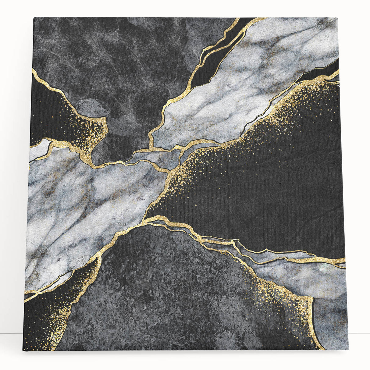 Luxury Black and Gold Marble Bedroom Wall Art – Framed & Canvas