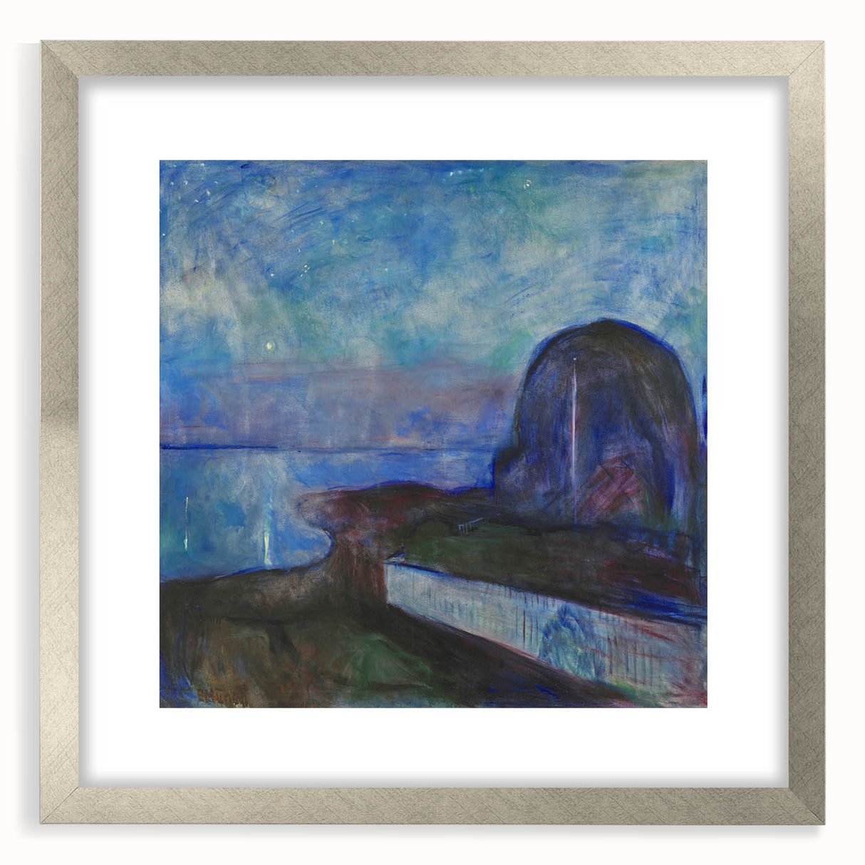 Expressionist Art - Starry Night by Edvard Munch (1893)