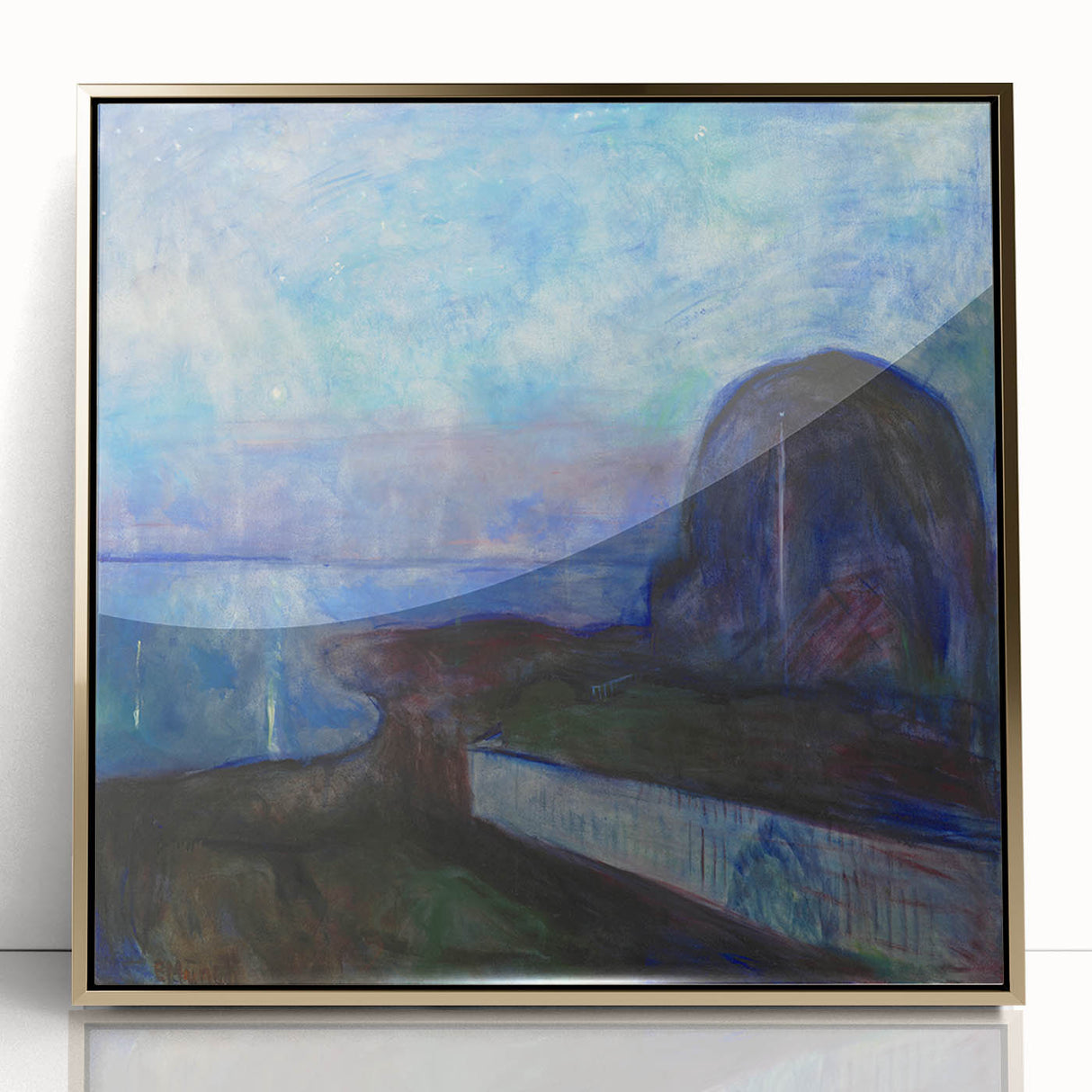 Expressionist Art - Starry Night by Edvard Munch (1893)